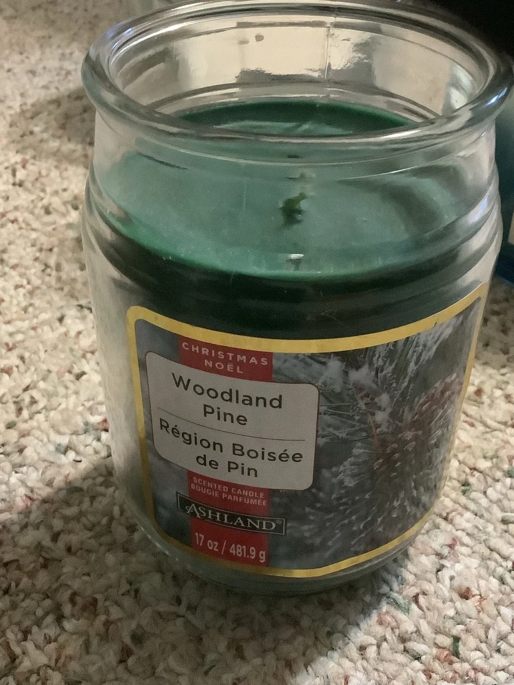 Better Homes And‎ Gardens Blue, Teal and Green Glass Jar Candles - Set of 4